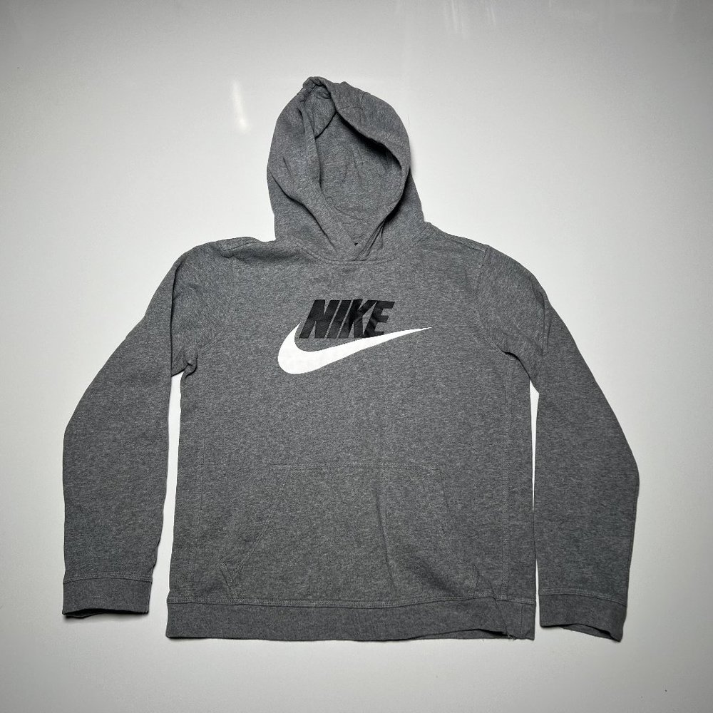 Nike Dark Grey Standard Fit Lightweight Hoodie Unisex Size XL